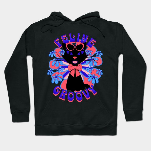 Feline Groovy Hoodie by Liesl Weppen